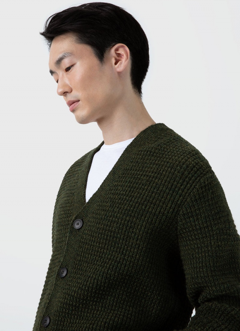 Green Sunspel Fisherman Cardigan | 43062-FUAV | USA