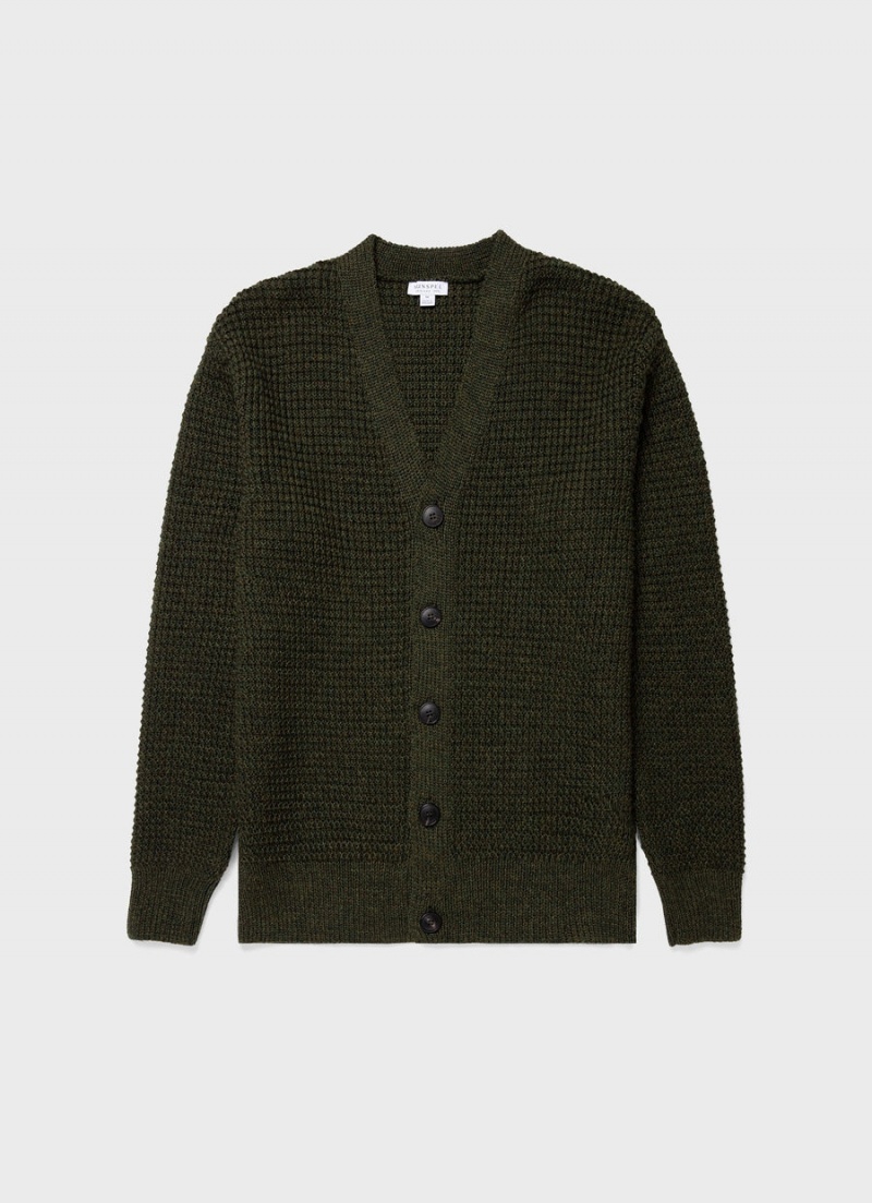 Green Sunspel Fisherman Cardigan | 43062-FUAV | USA