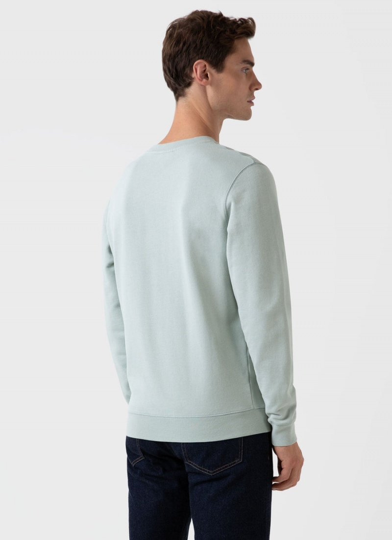 Green Sunspel Loopback Sweatshirt | 76918-EZHI | USA