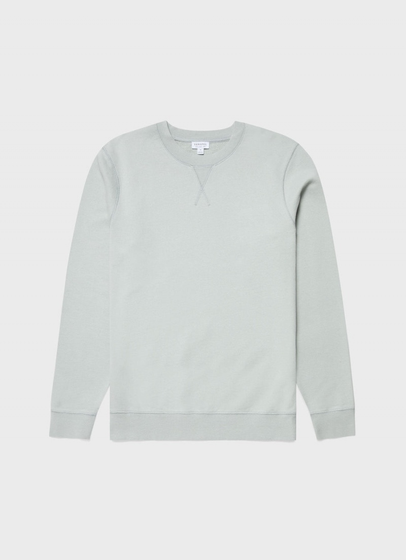 Green Sunspel Loopback Sweatshirt | 76918-EZHI | USA