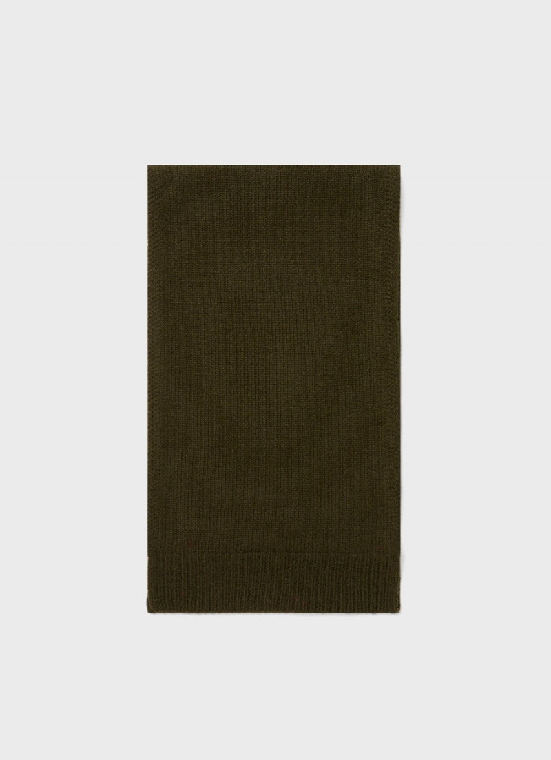 Green Sunspel Scottish Lambswool Scarf | 18234-DLUQ | USA