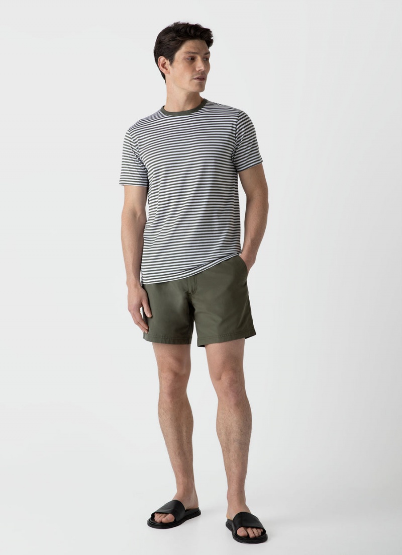 Green Sunspel Tailored Swim Shorts | 56138-EKML | USA