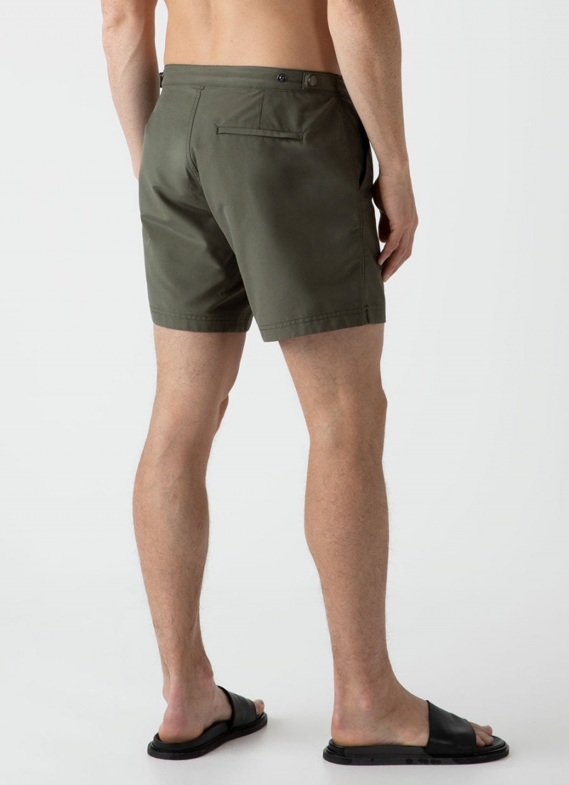 Green Sunspel Tailored Swim Shorts | 56138-EKML | USA