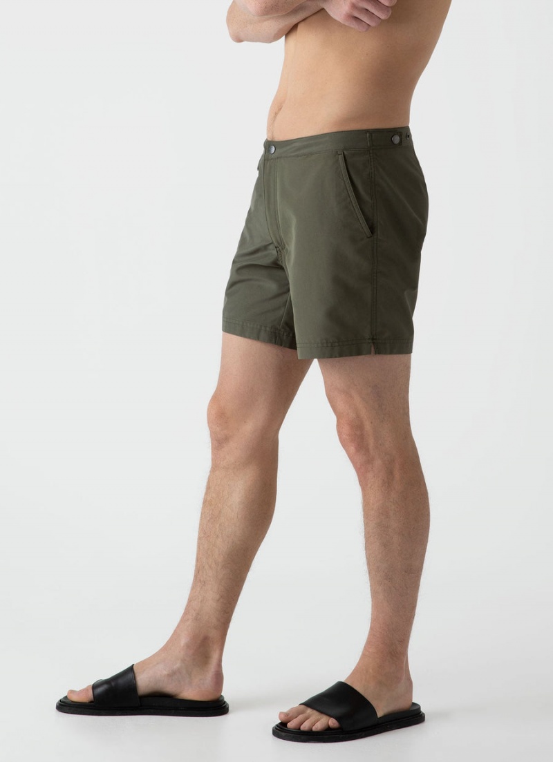 Green Sunspel Tailored Swim Shorts | 56138-EKML | USA