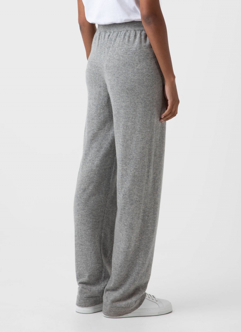 Grey Sunspel Cashmere Lounge Pant | 04219-STNJ | USA