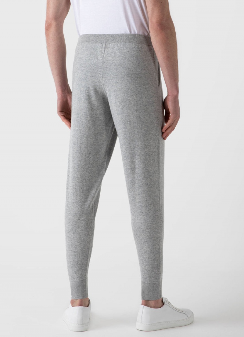 Grey Sunspel Cashmere Lounge Pant | 76148-VRJF | USA