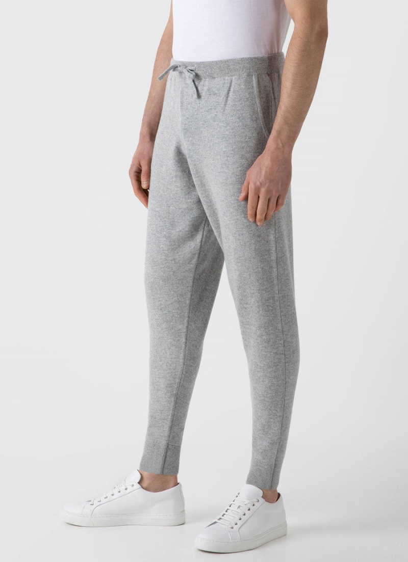 Grey Sunspel Cashmere Lounge Pant | 76148-VRJF | USA