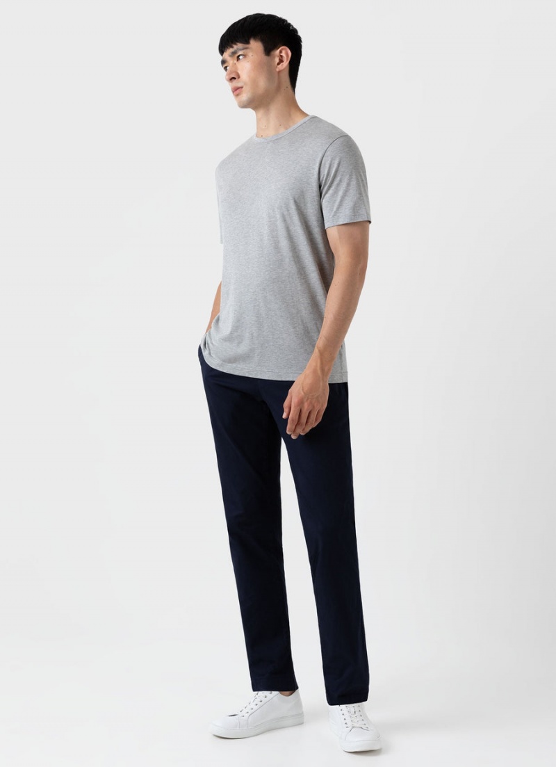 Grey Sunspel Classic T-shirt | 14587-PNIX | USA