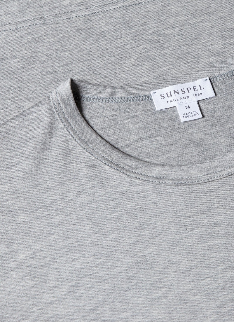 Grey Sunspel Classic T-shirt | 14587-PNIX | USA