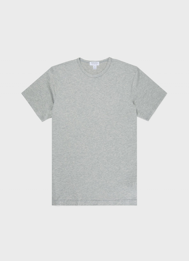 Grey Sunspel Classic T-shirt | 14587-PNIX | USA