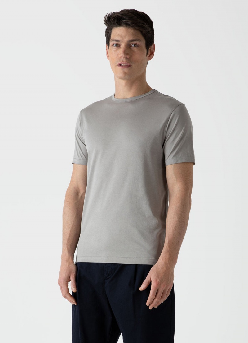 Grey Sunspel Classic T-shirt | 32950-XPIF | USA