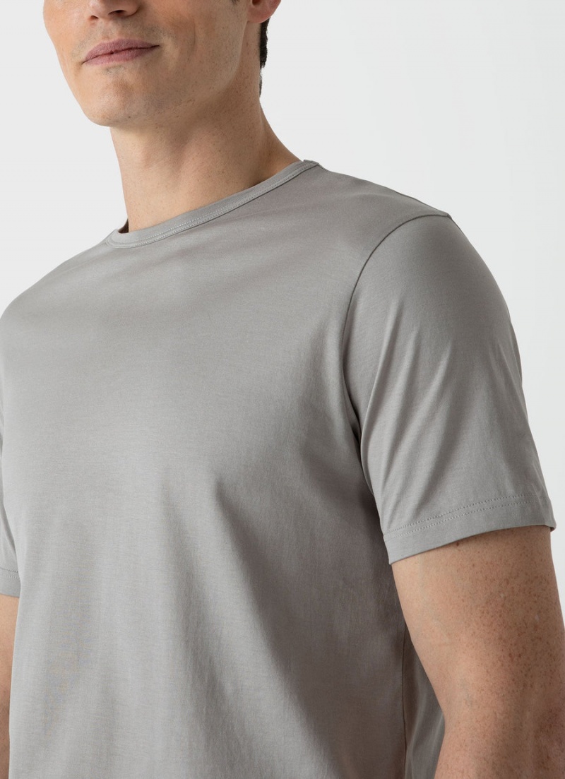 Grey Sunspel Classic T-shirt | 32950-XPIF | USA