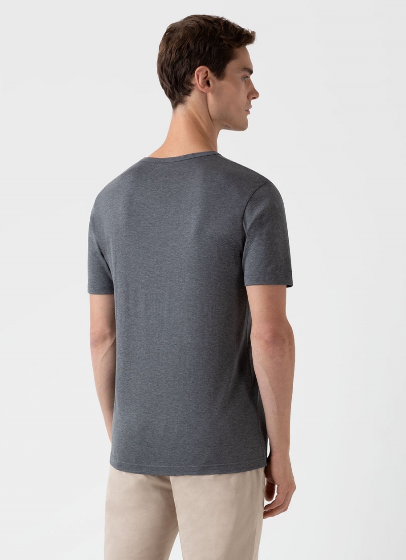 Grey Sunspel Classic T-shirt | 82395-UEQN | USA