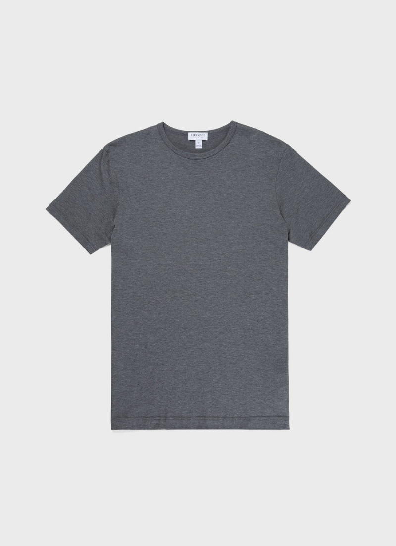 Grey Sunspel Classic T-shirt | 82395-UEQN | USA