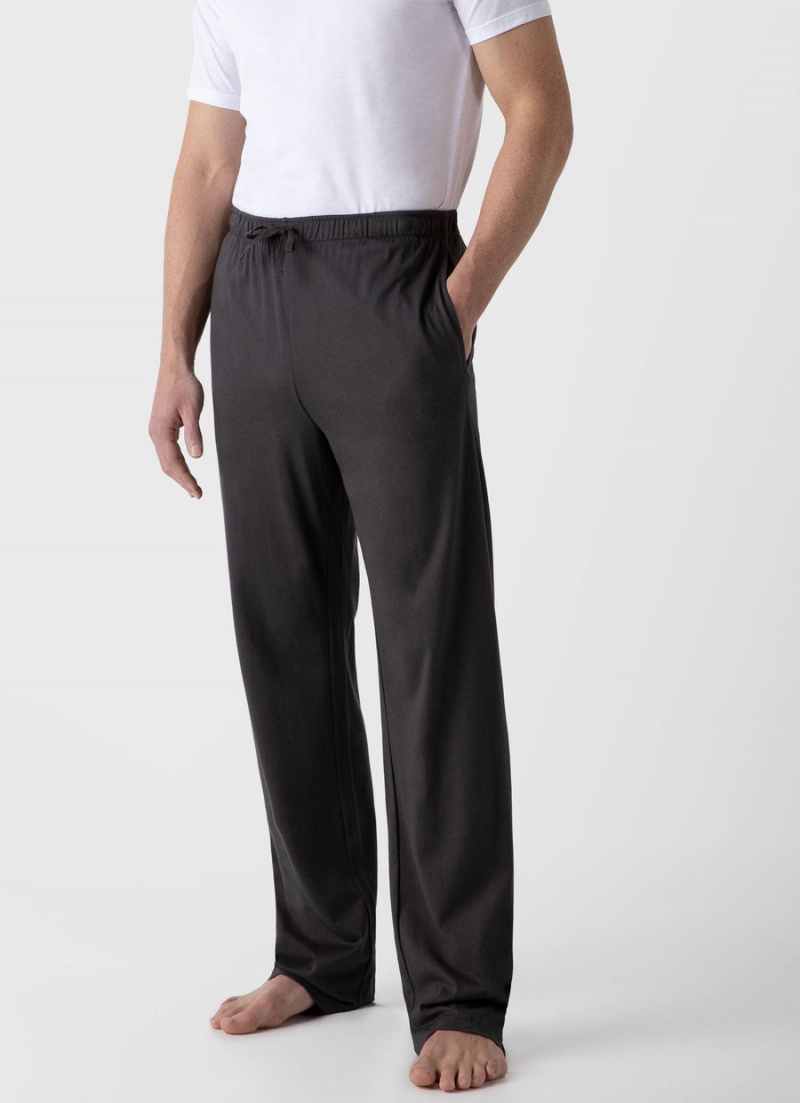 Grey Sunspel Cotton Modal Lounge Pant | 58647-TYKI | USA