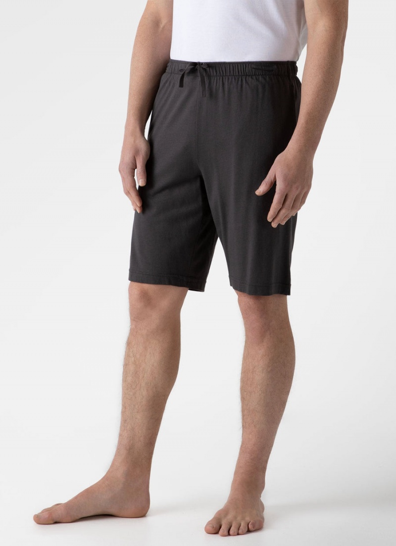 Grey Sunspel Cotton Modal Lounge Shorts | 18546-DMZQ | USA