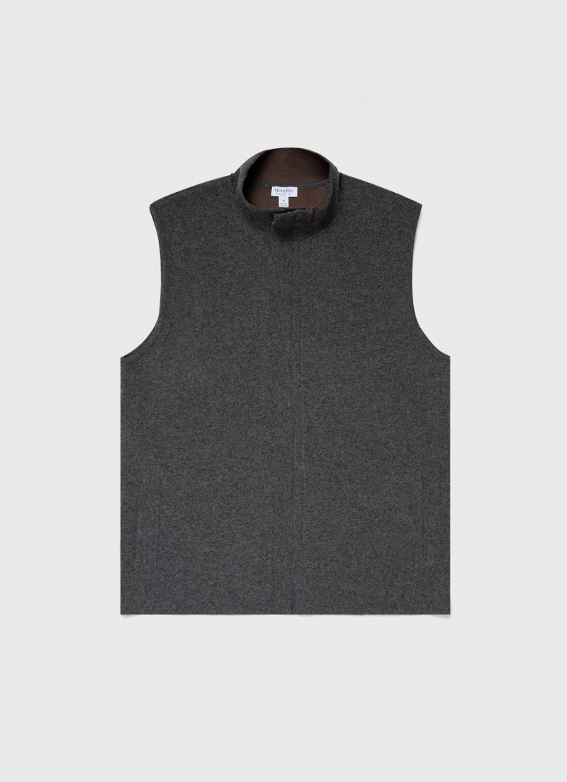 Grey Sunspel Double Faced Vest | 62904-EXRT | USA