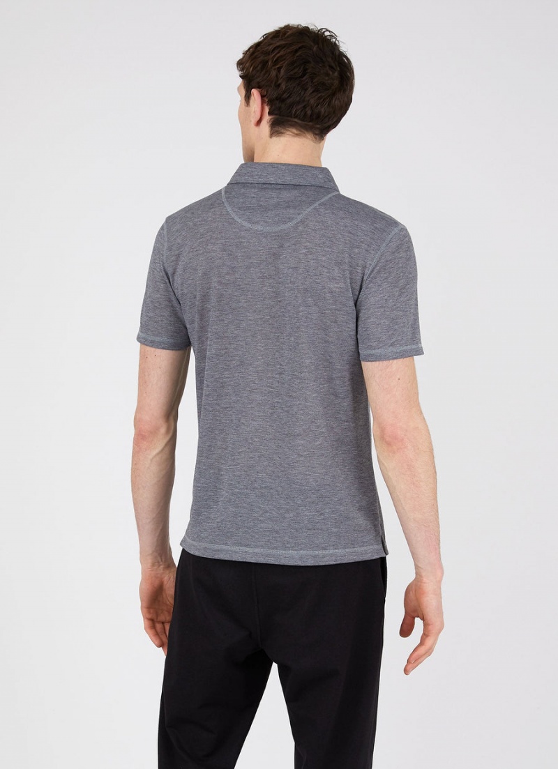 Grey Sunspel DriRelease Active Polo Shirt | 90632-GWKN | USA