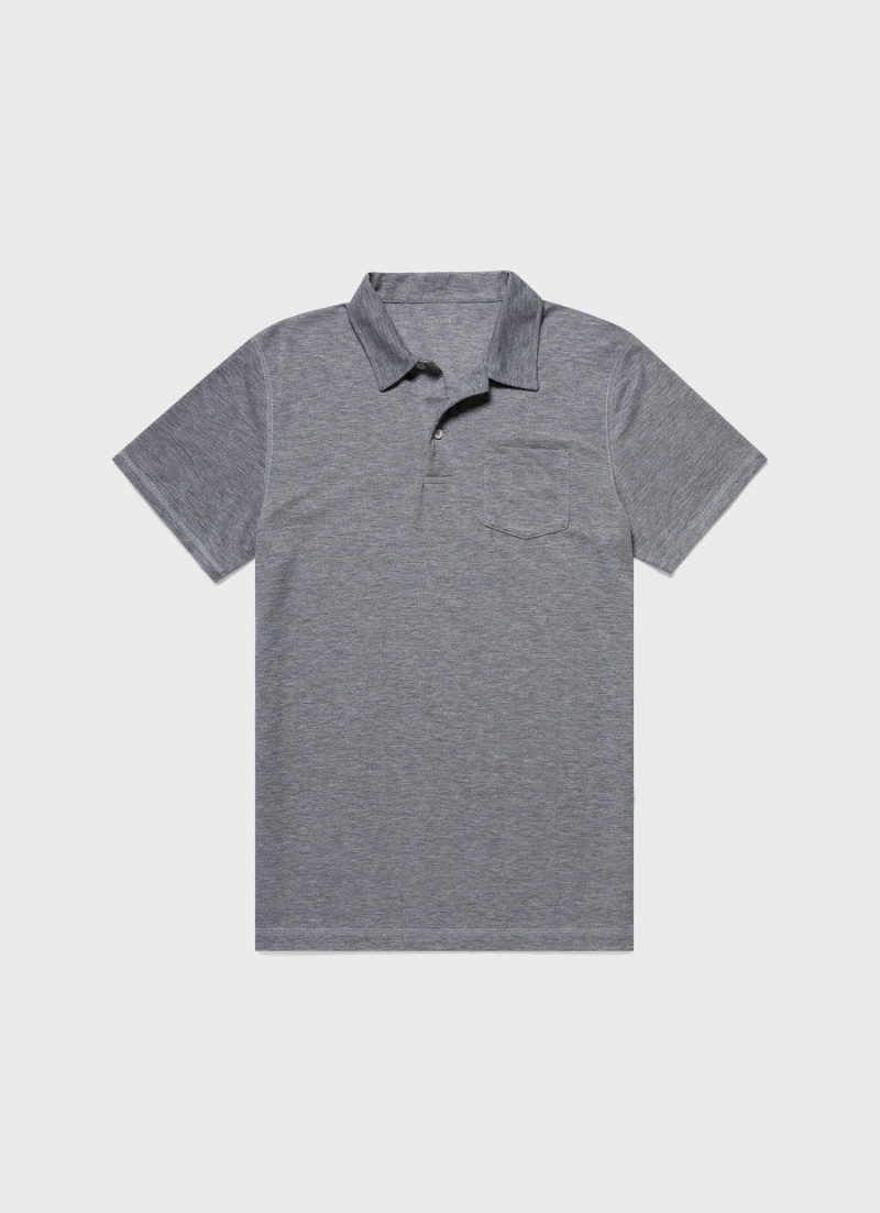 Grey Sunspel DriRelease Active Polo Shirt | 90632-GWKN | USA