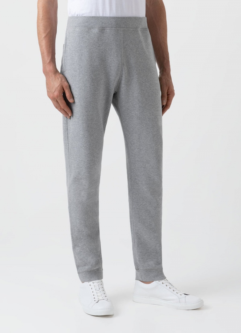 Grey Sunspel Loopback Sweatpants | 95678-QYKP | USA