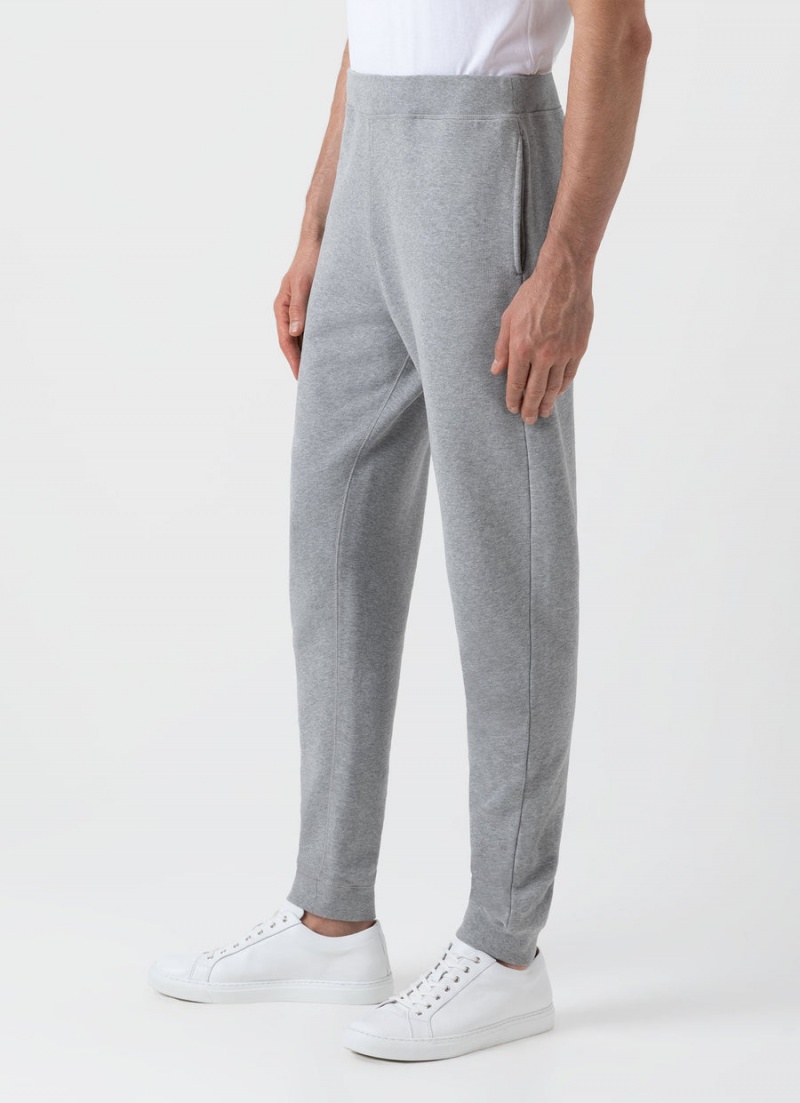 Grey Sunspel Loopback Sweatpants | 95678-QYKP | USA