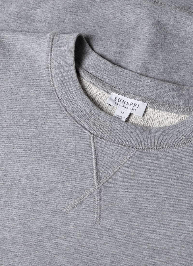 Grey Sunspel Loopback Sweatshirt | 72508-ZQGO | USA