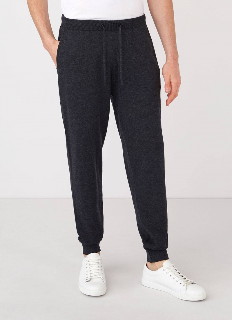 Grey Sunspel Merino Wool Lounge Pant | 96420-SYQK | USA