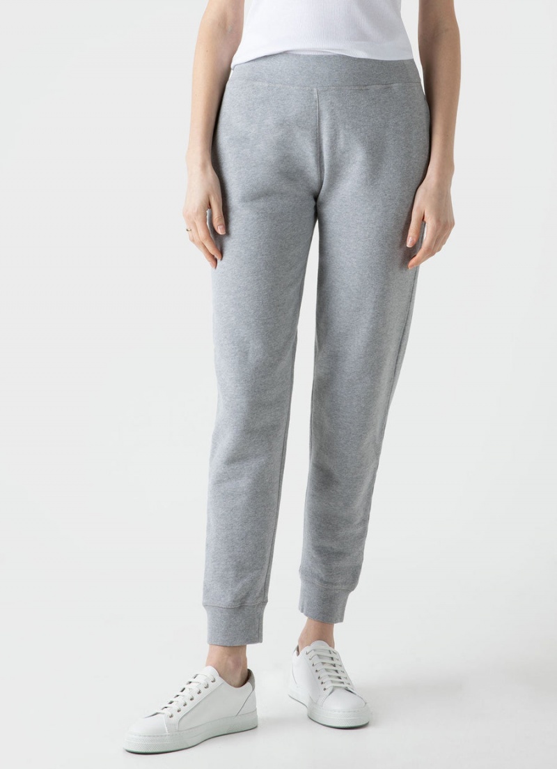 Grey Sunspel Relaxed Loopback Sweatpants | 89021-FAPW | USA