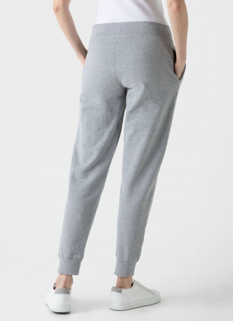 Grey Sunspel Relaxed Loopback Sweatpants | 89021-FAPW | USA