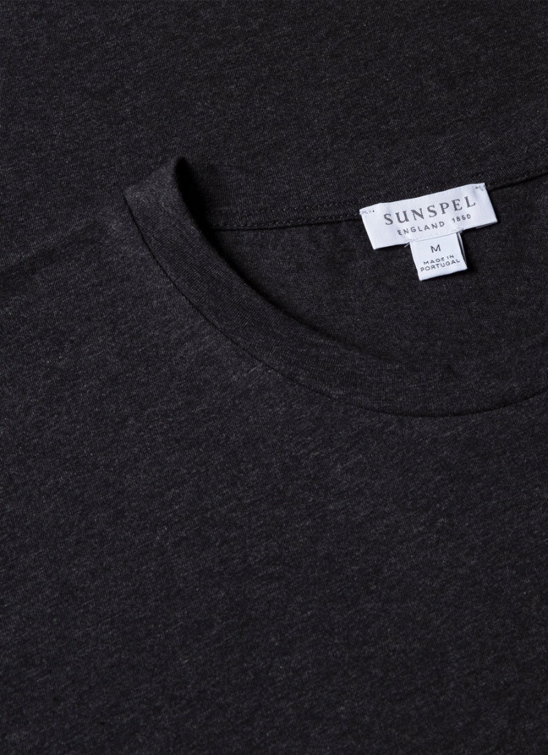 Grey Sunspel Riviera Midweight T-shirt | 76583-KULT | USA