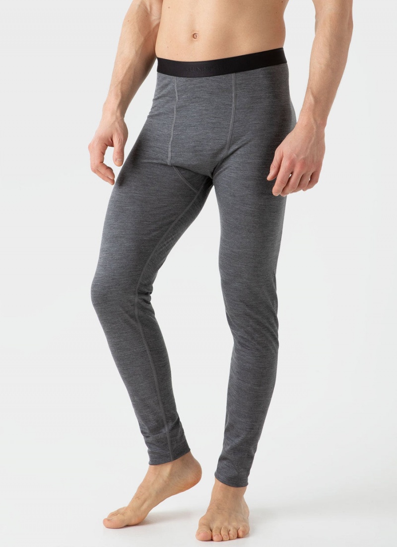 Grey Sunspel Thermal Merino Long Johns | 23975-MTPF | USA