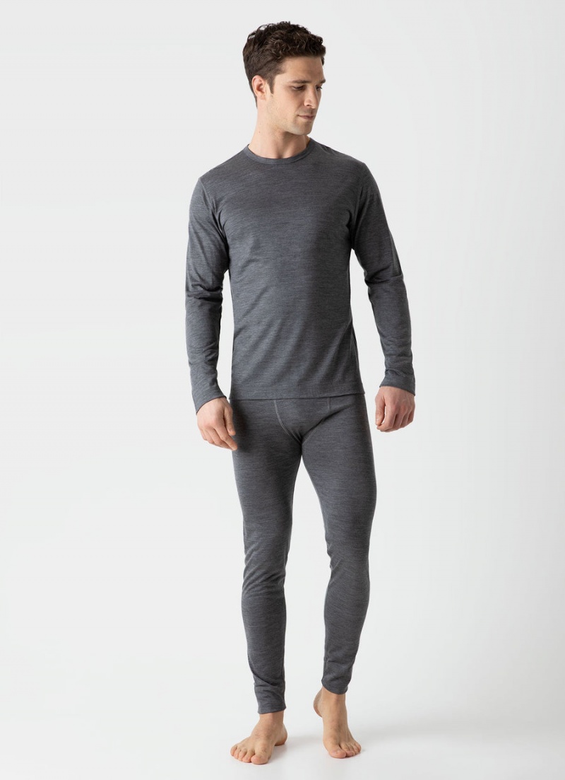 Grey Sunspel Thermal Merino Long Johns | 23975-MTPF | USA