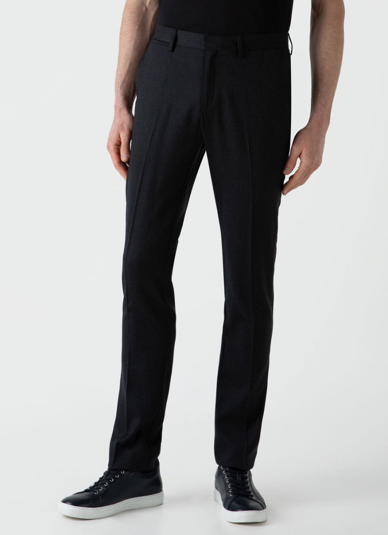 Grey Sunspel Wool Trouser | 36407-AOIQ | USA