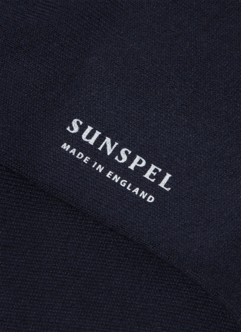 Navy Sunspel Ankle Socks | 32140-POSX | USA