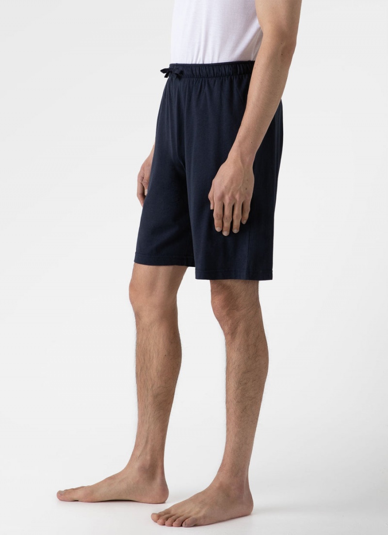 Navy Sunspel Cotton Modal Lounge Shorts | 85016-SYEP | USA