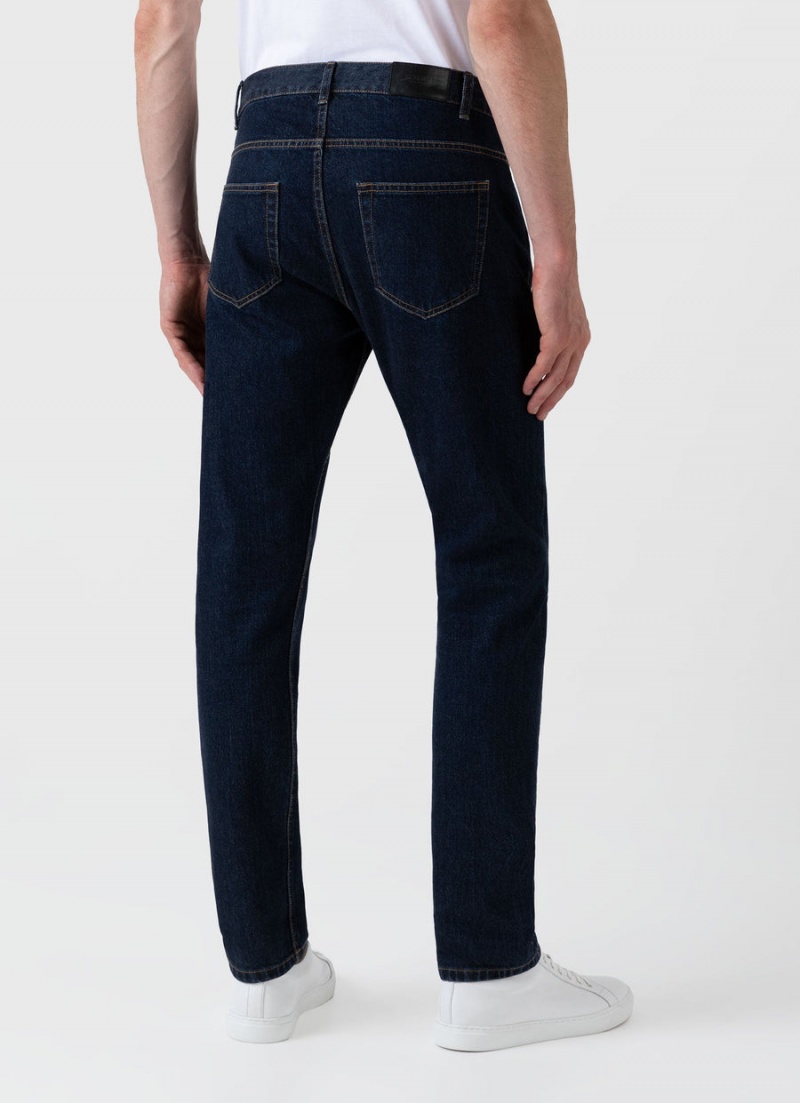 Navy Sunspel Regular Fit Jean | 43810-QIGC | USA