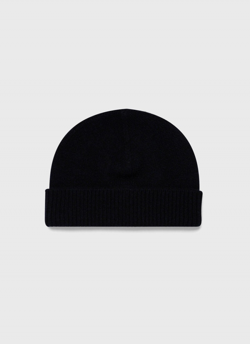 Navy Sunspel Scottish Lambswool Hat | 89526-UBRF | USA