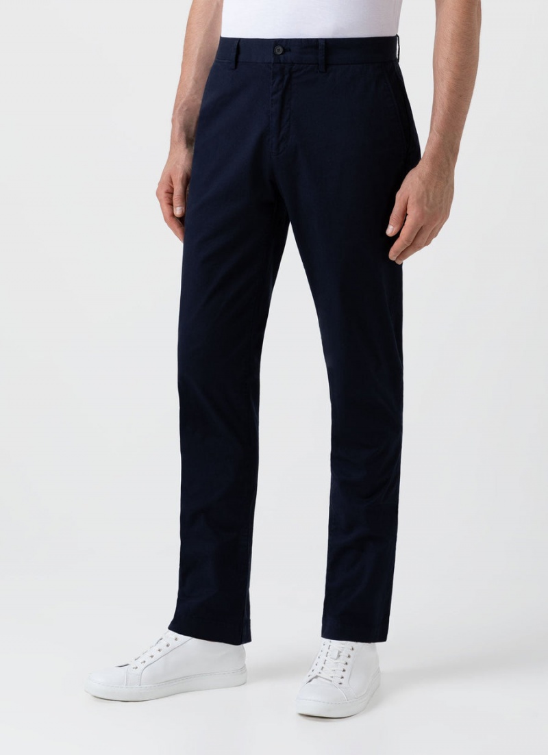 Navy Sunspel Slim Fit Chino | 45716-CHWS | USA