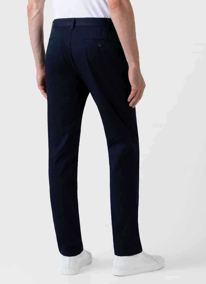 Navy Sunspel Slim Fit Chino | 45716-CHWS | USA