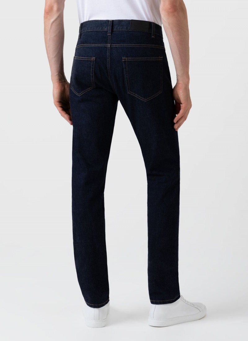 Navy Sunspel Slim Fit Jean | 31875-EGHV | USA