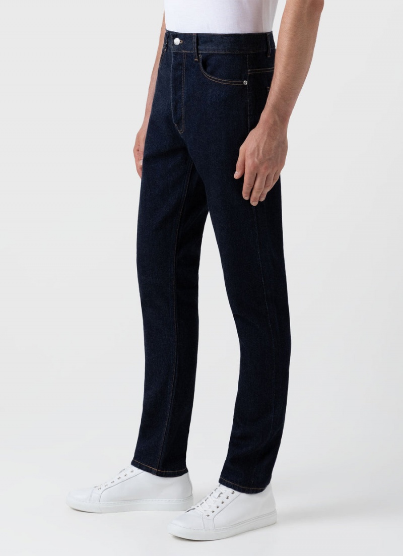 Navy Sunspel Slim Fit Jean | 31875-EGHV | USA