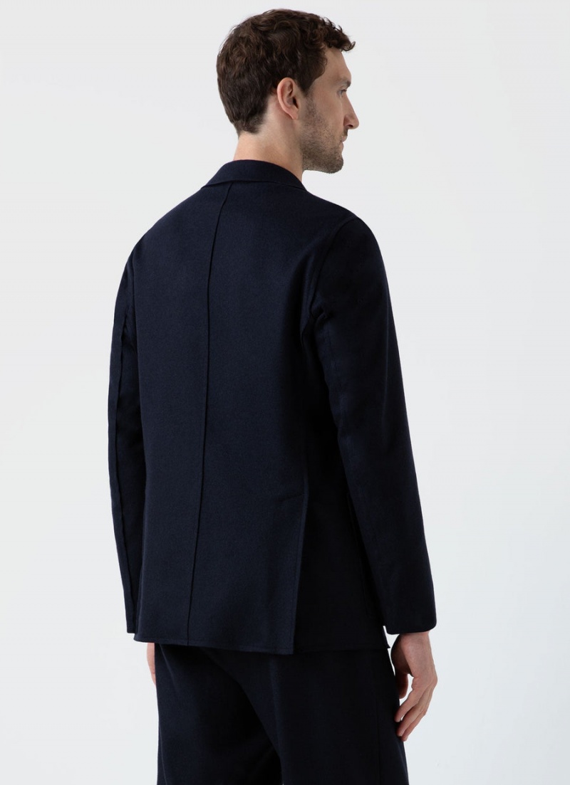 Navy Sunspel Sunspel x Casely‑Hayford Suit Jacket | 54738-XRGU | USA