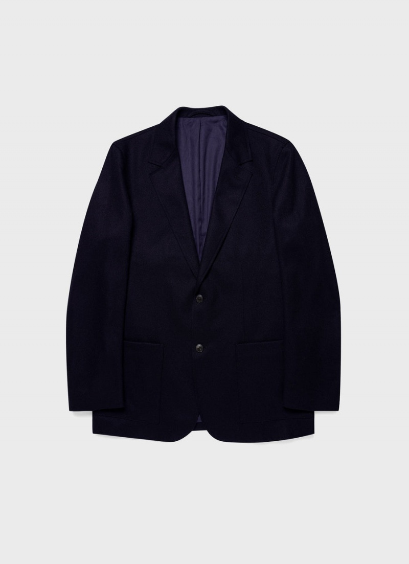 Navy Sunspel Sunspel x Casely‑Hayford Suit Jacket | 54738-XRGU | USA