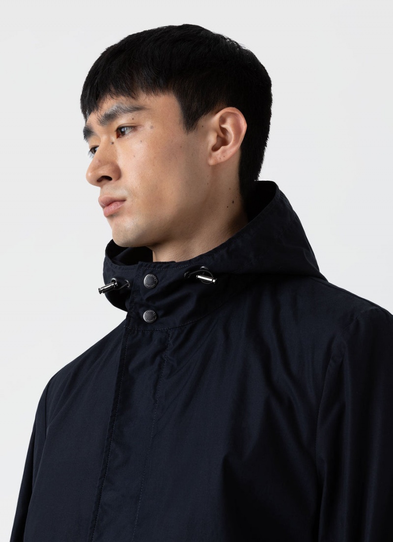 Navy Sunspel Ventile Parka | 60812-PIVQ | USA