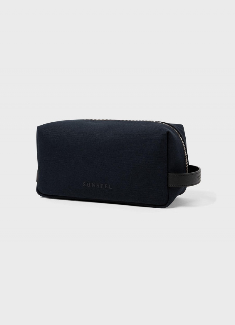 Navy Sunspel Washbag | 03497-VIHC | USA