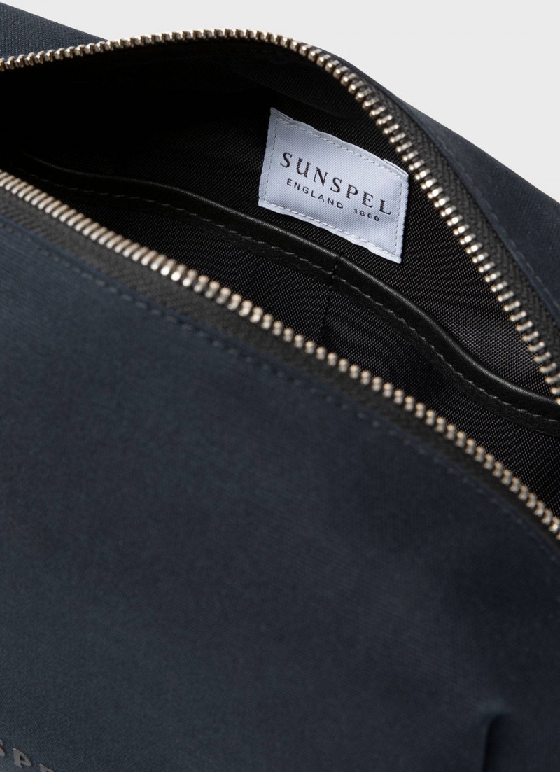 Navy Sunspel Washbag | 03497-VIHC | USA