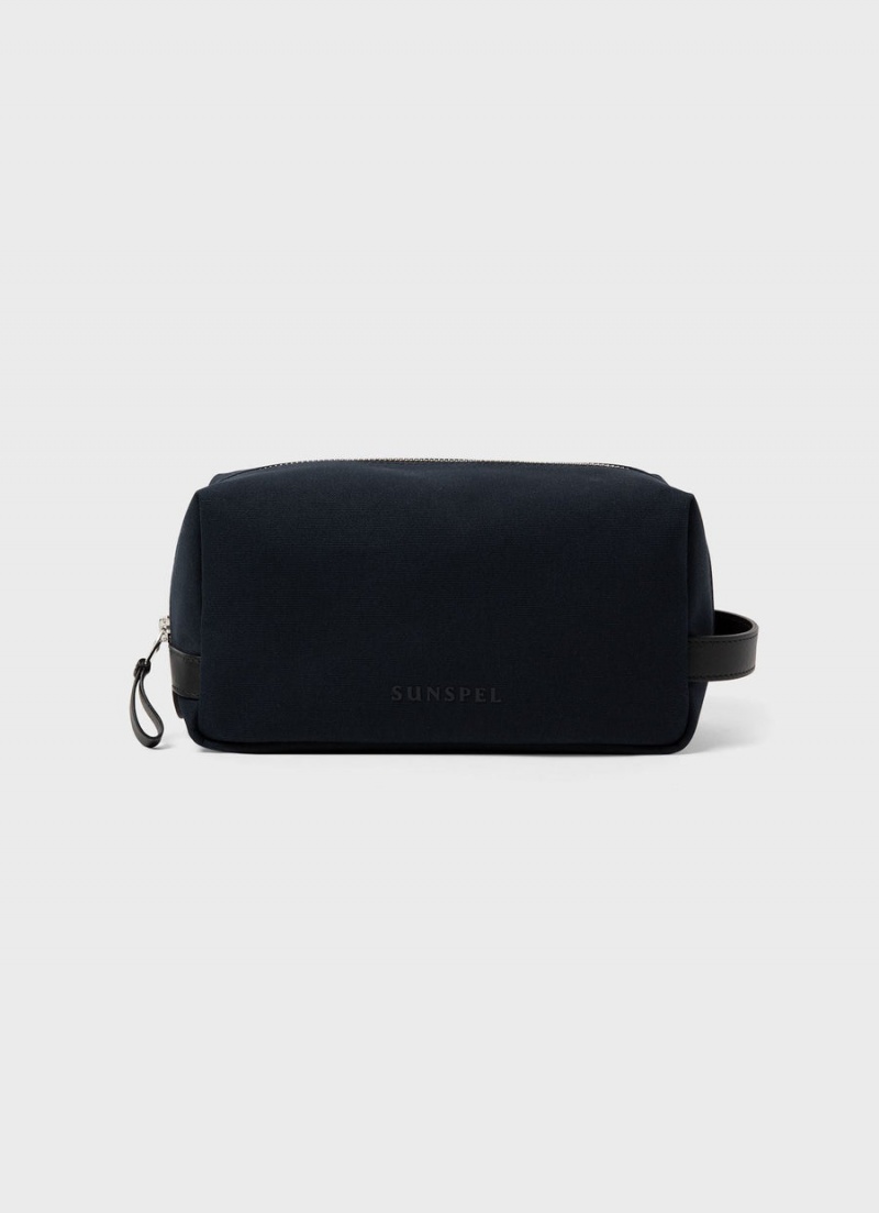 Navy Sunspel Washbag | 03497-VIHC | USA