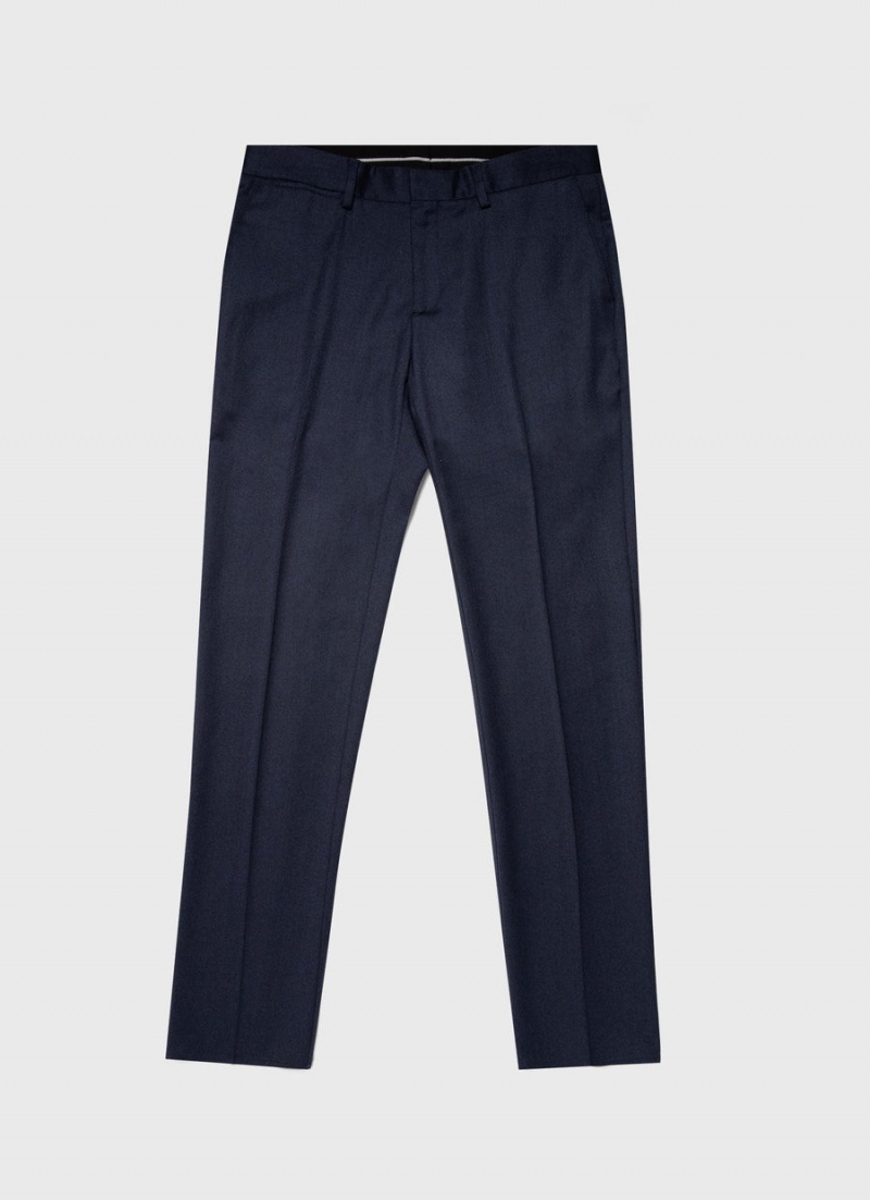 Navy Sunspel Wool Trouser | 86370-CXEN | USA