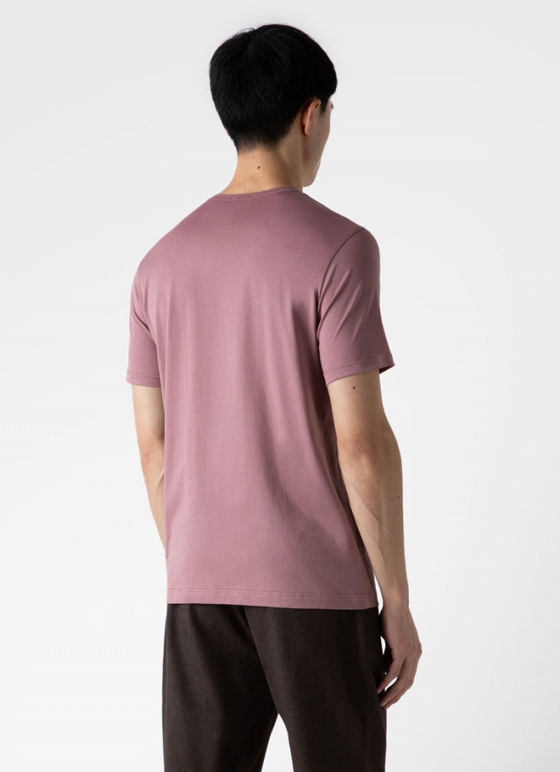 Pink Sunspel Classic T-shirt | 70582-UELZ | USA