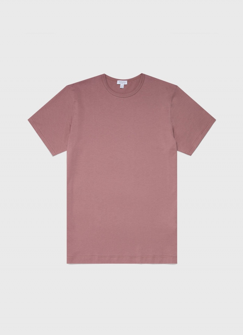 Pink Sunspel Classic T-shirt | 70582-UELZ | USA